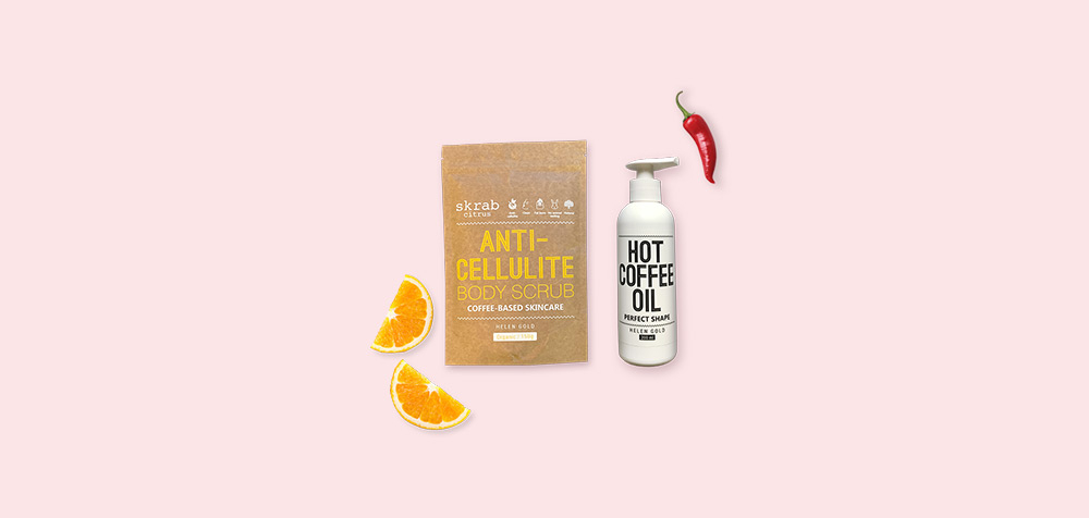 Skrab Citrus Anti-Cellulite И Hot Coffee Oil от Helen Gold, цитрус+корица, 350 г